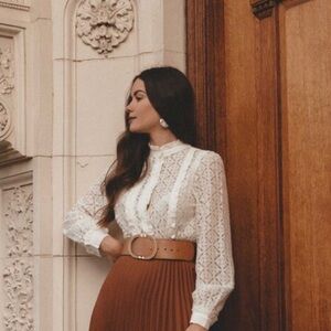 Sezane Colombe White Blouse